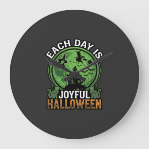 Dubbele Moeite Problemen Heks Pompoen Halloween Sp Grote Klok