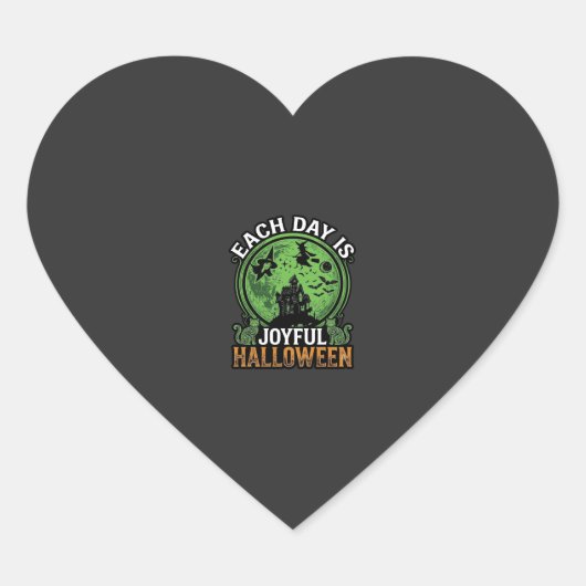 Dubbele Moeite Problemen Heks Pompoen Halloween Sp Hart Sticker (Voorkant)