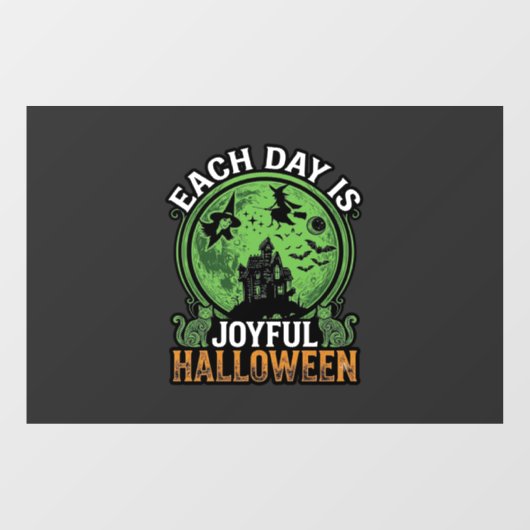 Dubbele Moeite Problemen Heks Pompoen Halloween Sp Raamsticker (Vel)