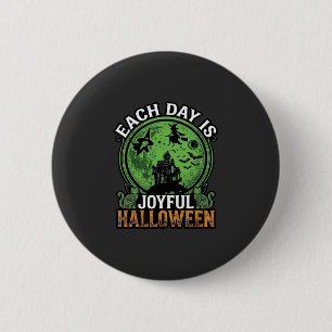 Dubbele Moeite Problemen Heks Pompoen Halloween Sp Ronde Button 5,7 Cm