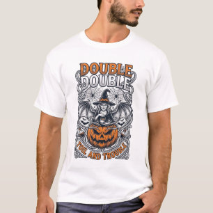 Dubbele Moeite Problemen Heks Pompoen Halloween Sp T-shirt