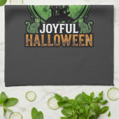 Dubbele Moeite Problemen Heks Pompoen Halloween Sp Theedoek (Gevouwen)