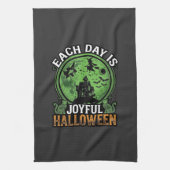 Dubbele Moeite Problemen Heks Pompoen Halloween Sp Theedoek (Verticaal)
