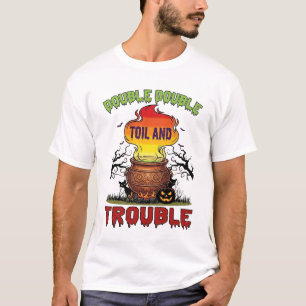 Dubbele Moeite Problemen Ketel Halloween Zwarte Ka T-shirt