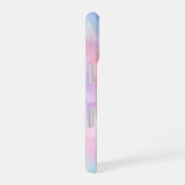 Dubbele monogram naam initiaal waterverf pastel iPhone 16 hoesje (Rechterkant)