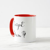 Dubbele Mug 6 Carpe Diem Mok (Voorkant links)