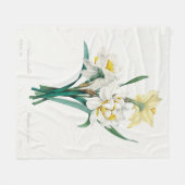 Dubbele narcis, Pierre-Joseph Redouté, 1827 Fleece Deken (Voorkant (Horizontaal))