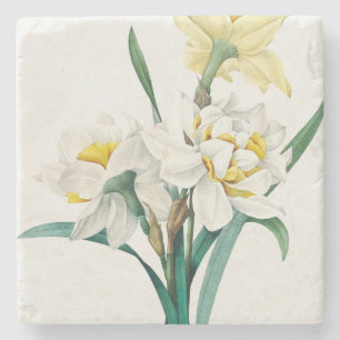 Dubbele narcis, Pierre-Joseph Redouté, 1827 Stenen Onderzetter