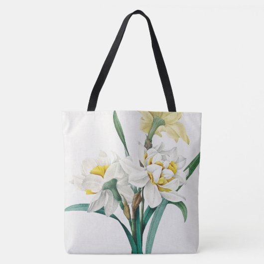 Dubbele narcis,  Pierre-Joseph Redouté, 1827 Tote Bag (Voorkant)