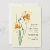 Dubbele Narcissus-uitnodiging Kaart (Voorkant)