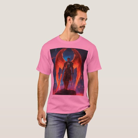 Dubbele Natuur: Devil en Angel T-shirt (Voorkant volledig)