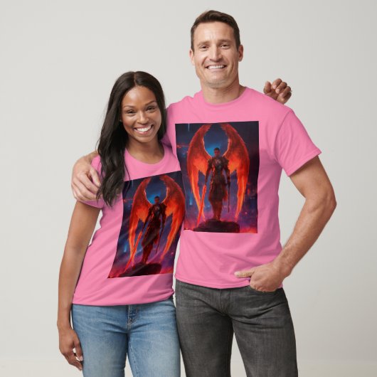 Dubbele Natuur: Devil en Angel T-shirt (Unisex)