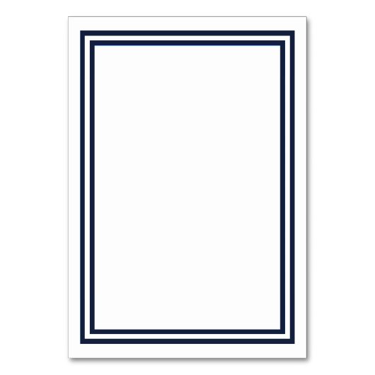 Dubbele Navy Trim - Receptie invoegen Kaart (Achterkant)