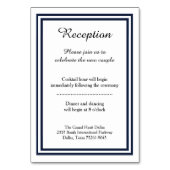 Dubbele Navy Trim - Receptie invoegen Kaart (Voorkant)
