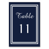 Dubbele Navy Trim - Tafel Kaart (Voorkant)