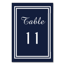 Dubbele Navy Trim - Tafel Kaart
