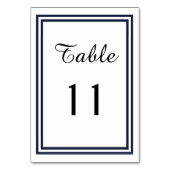 Dubbele Navy Trim - Tafel Kaart (Voorkant)