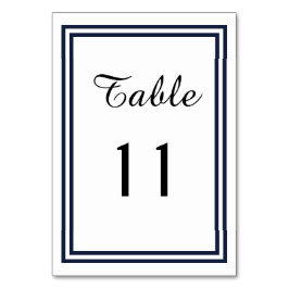 Dubbele Navy Trim - Tafel Kaart