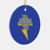 Dubbele negatieve Engelse taalvaardigheid Keramisch Ornament (Rechts)