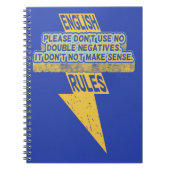 Dubbele negatieve Engelse taalvaardigheid Notitieboek (Voorkant)