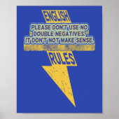 Dubbele negatieve Engelse taalvaardigheid Poster (Voorkant)