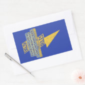 Dubbele negatieve Engelse taalvaardigheid Rechthoekige Sticker (Envelop)