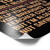 Dubbele Negative English Language Teacher Student Foto Afdruk (Hoek)