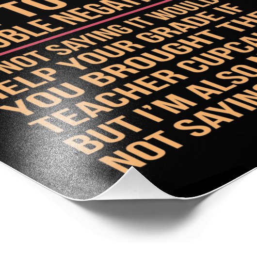 Dubbele Negative English Language Teacher Student Foto Afdruk (Hoek)