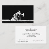 Dubbele oliepompeenheden visitekaartje (Voorkant / Achterkant)