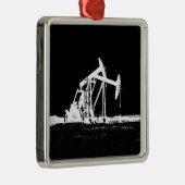 Dubbele oliepompeenheid metalen ornament (Rechts)