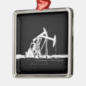 Dubbele oliepompeenheid metalen ornament (Links)