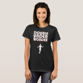 Dubbele onder Gewogen Springtouw Double Dutch Work T-shirt (Voorkant volledig)