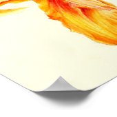 Dubbele oranje waterverf bij Hemerocallis bij dagl Poster (Hoek)