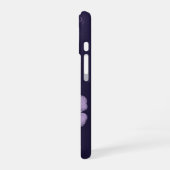 Dubbele Paarse Lavendelbloemen Monogram Aangepaste iPhone 16 Hoesje (Linkerkant)