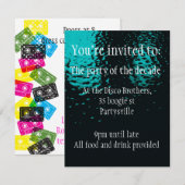 Dubbele partijuitnodiging voor elke gelegenheid kaart (Voorkant / Achterkant)