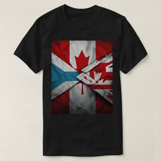 "Dubbele passies: Canada & Fiji Rugby" T-shirt (Design voorkant)
