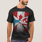 "Dubbele passies: Canada & Fiji Rugby" T-shirt (Voorkant)