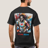 "Dubbele passies: Canada & Fiji Rugby" T-shirt (Achterkant)