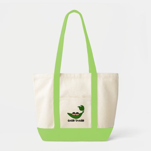 Dubbele Peapod bij twee jongens Tote Bag (Voorkant)
