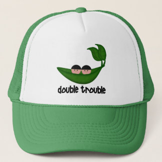 Dubbele Peapod bij twee jongens Trucker Pet