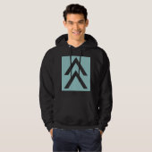 Dubbele pijl hoodie (Voorkant volledig)