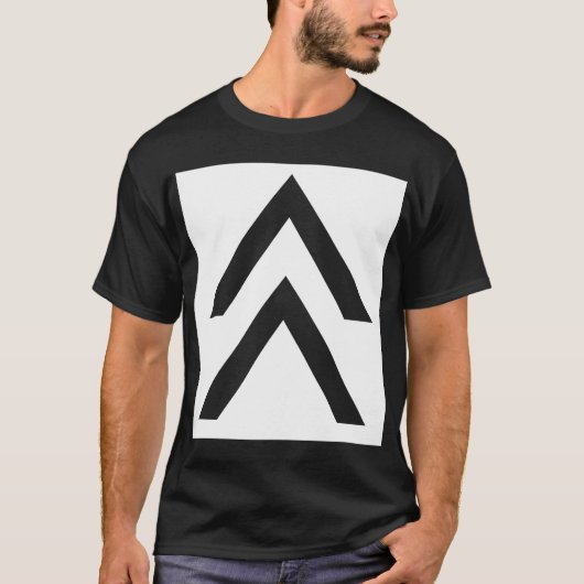 Dubbele pijl t-shirt (Voorkant)