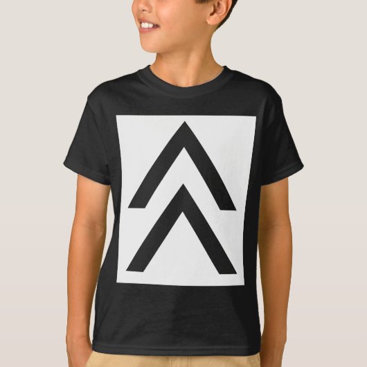 Dubbele pijl t-shirt (Voorkant)