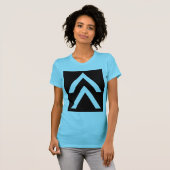 Dubbele pijl t-shirt (Voorkant volledig)