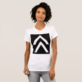Dubbele pijl t-shirt (Voorkant volledig)