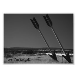 Dubbele pijlen foto afdruk