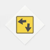 Dubbele pijlstok servet (Hoek)