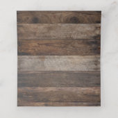 Dubbele plaatskaarten | Rustiek hout citroen bruil Plaatskaartje (Binnenkant ongevouwen)