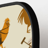 Dubbele Pollo Mode Sport Logo Pattern Pickleball Paddle (Links Detail)