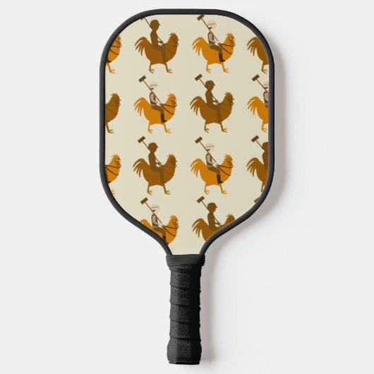 Dubbele Pollo Mode Sport Logo Pattern Pickleball Paddle (Achterkant)